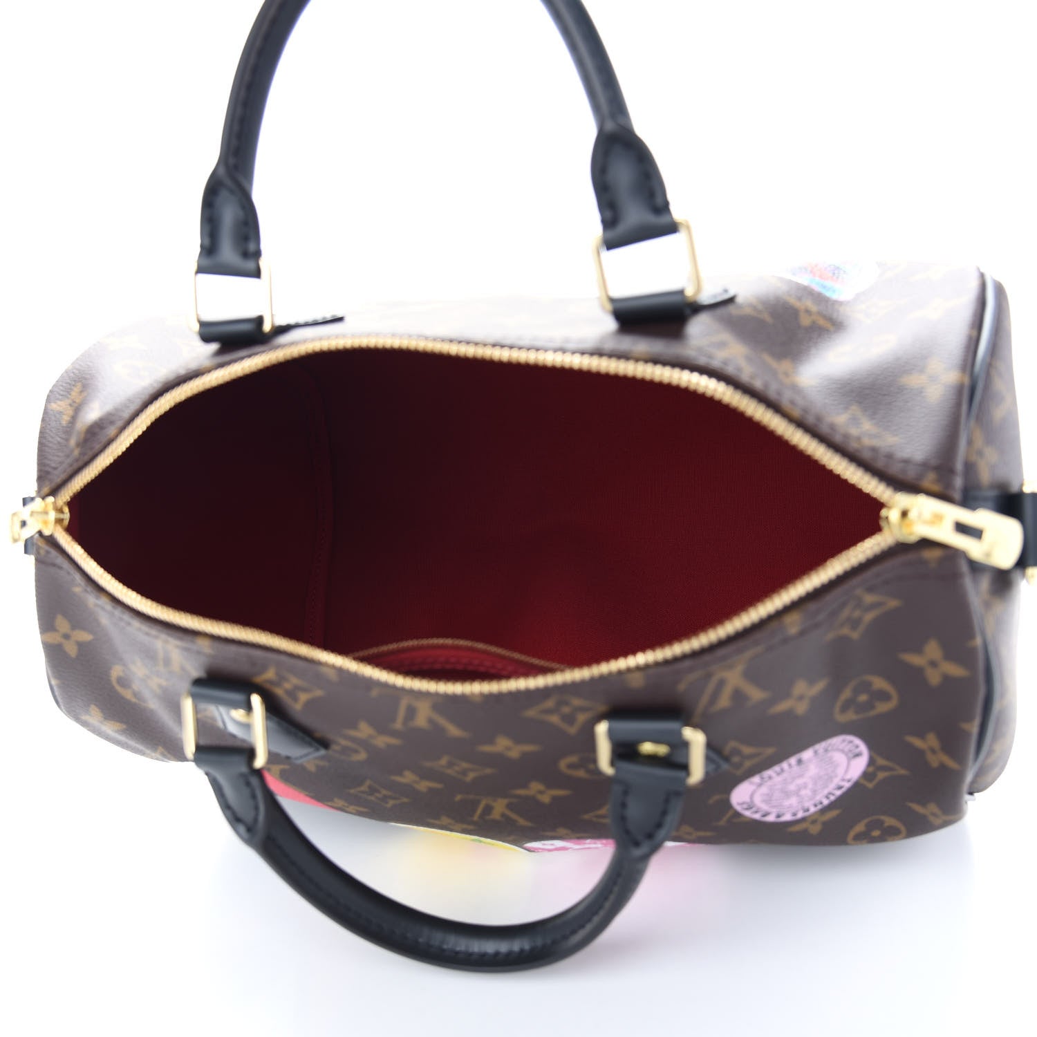 Louis Vuitton Monogram My World Tour Speedy Bandouliere 30 Black 5 of 8