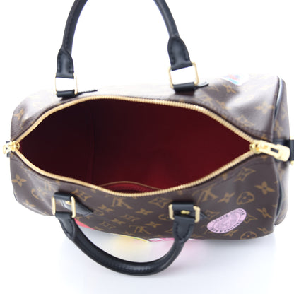 Louis Vuitton Monogram My World Tour Speedy Bandouliere 30 Black 5 of 8