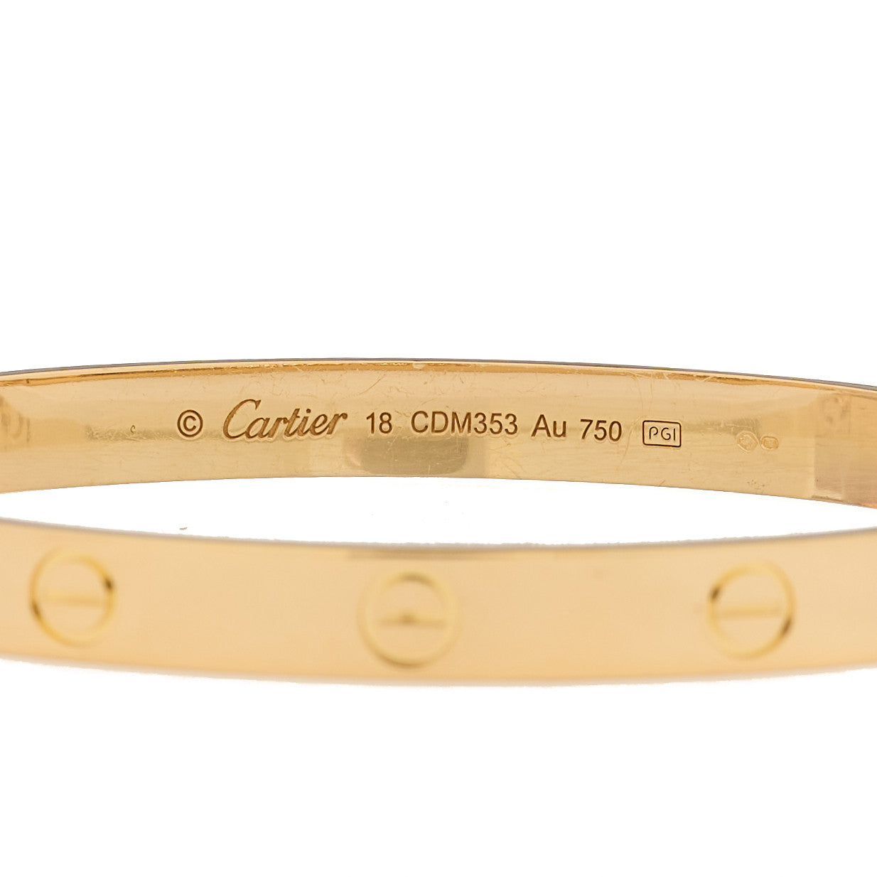 18K Yellow Gold LOVE Bracelet 18