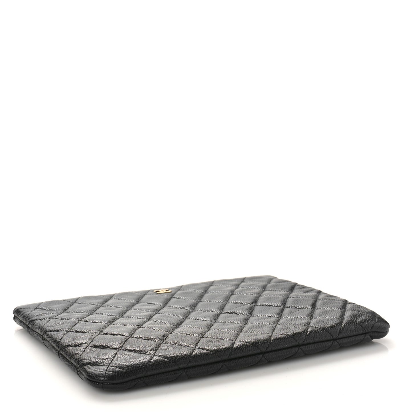 Caviar Quilted Medium Cosmetic Case Black