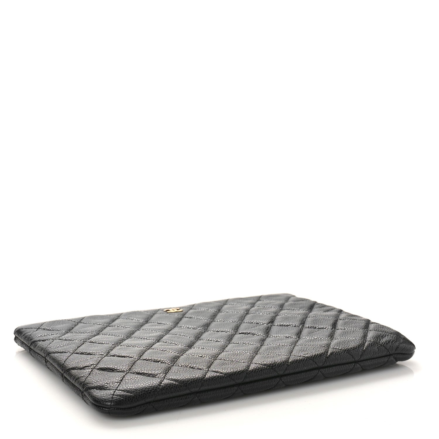 Chanel Caviar Quilted Medium Cosmetic Case Black 4 of 9