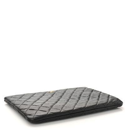 Chanel Caviar Quilted Medium Cosmetic Case Black 4 of 9