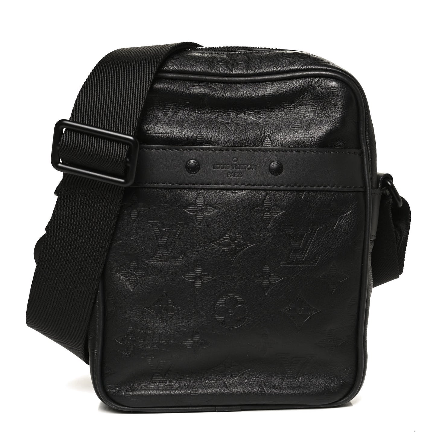 Calfskin Monogram Shadow Danube PM Black