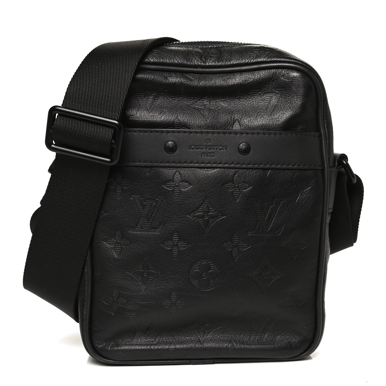 Louis Vuitton Calfskin Monogram Shadow Danube PM Black 1 of 10