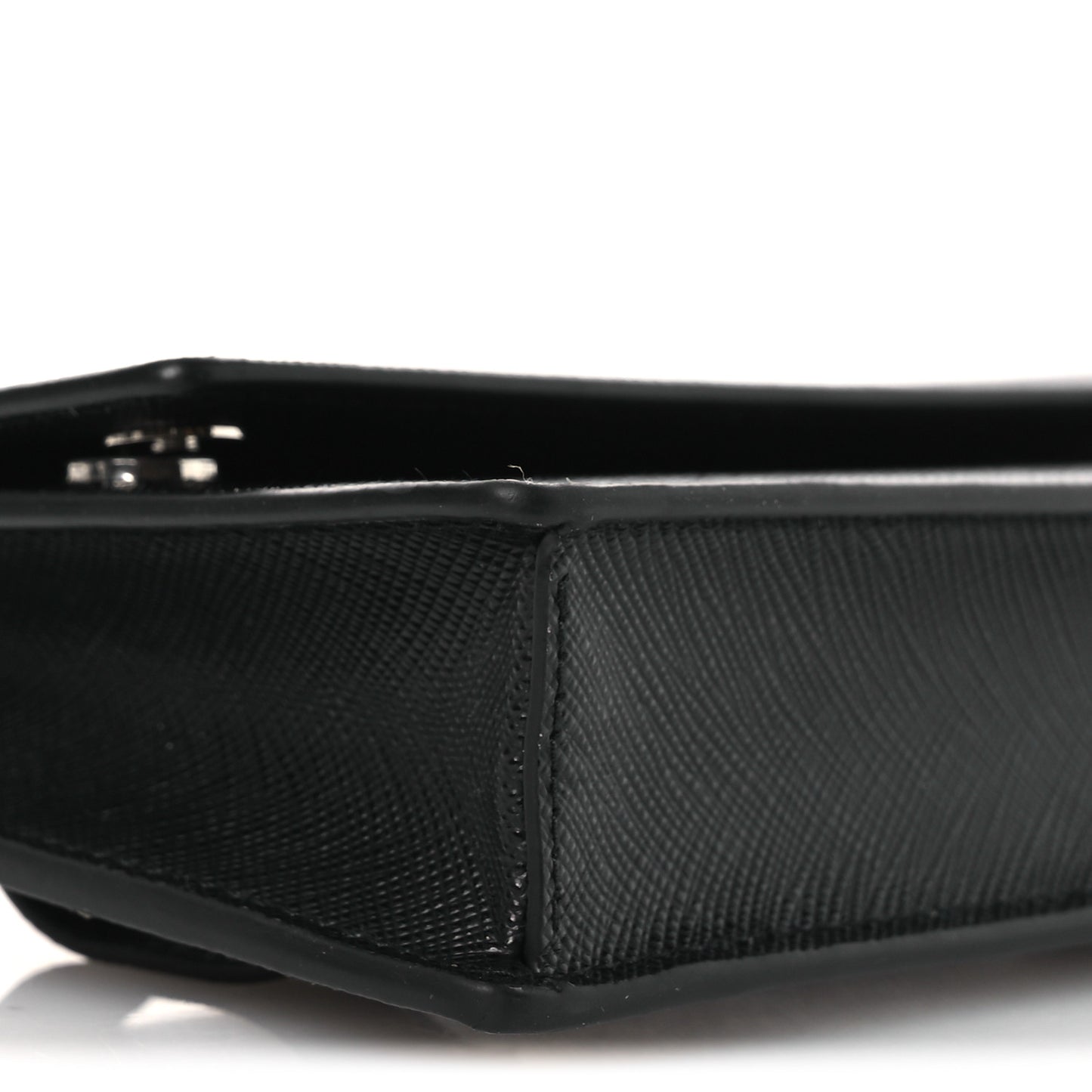 Saffiano Flap Belt Bag 95 38 Black
