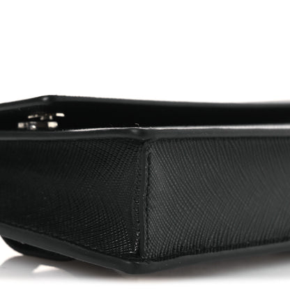 Prada Saffiano Flap Belt Bag 95 38 Black 8 of 9