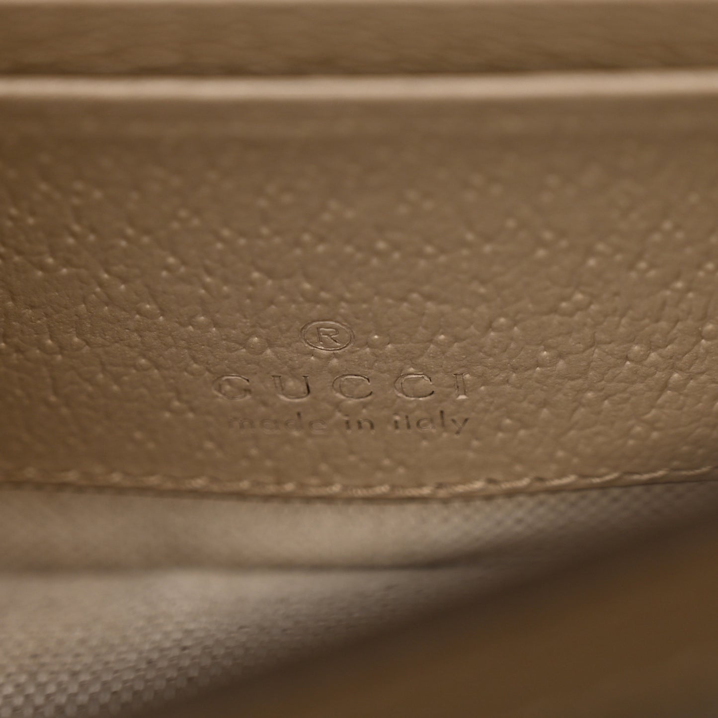 GG Supreme Monogram Textured Dollar Calfskin Mini Retro Interlocking G Flap Shoulder Bag Beige Mystic White Oatmeal
