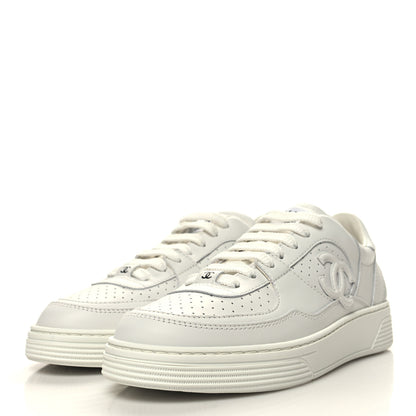 Chanel Calfskin CC Womens Sneakers 36 White 3 of 9