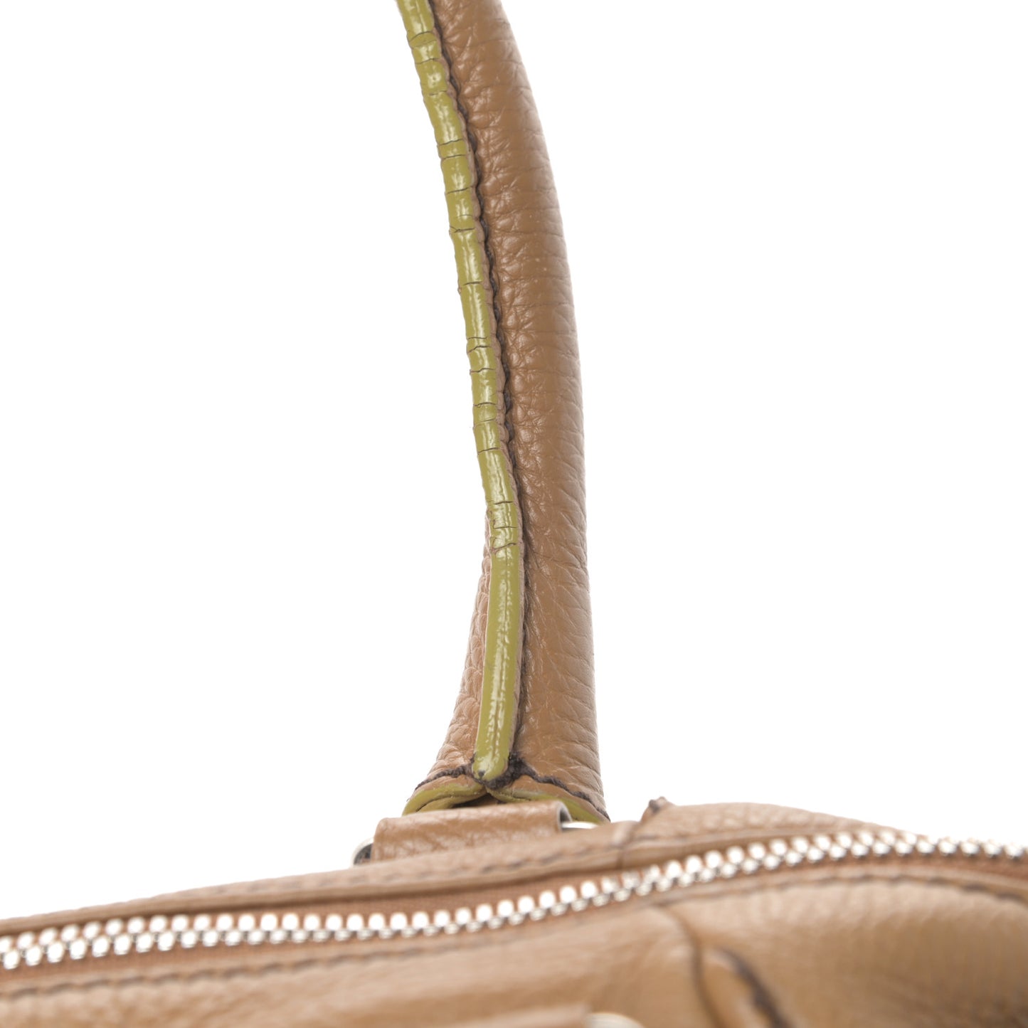 Calfskin Small Tassel Bowler Light Brown