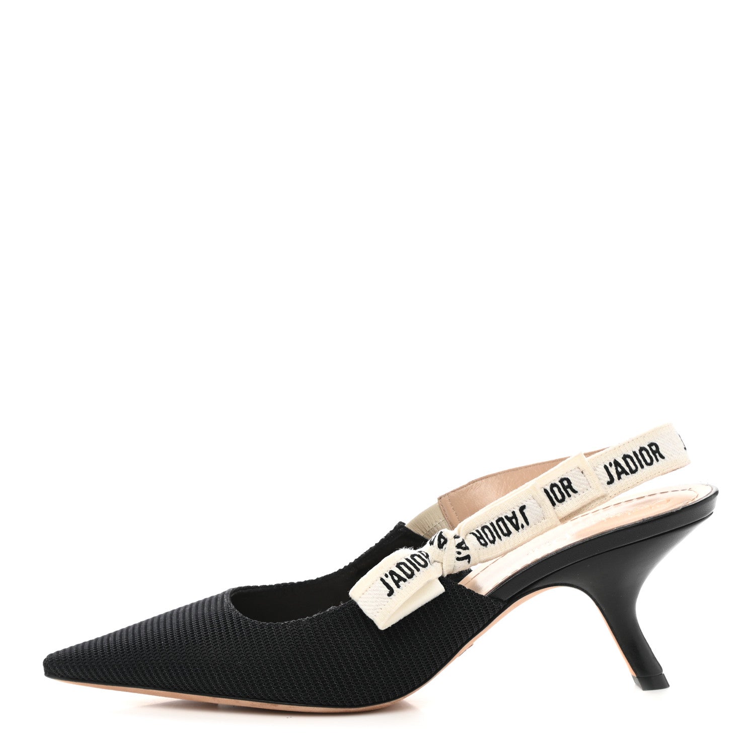Christian Dior Technical Canvas Ribbon J Adior Slingback 65mm Pumps 42 Black 1 of 10