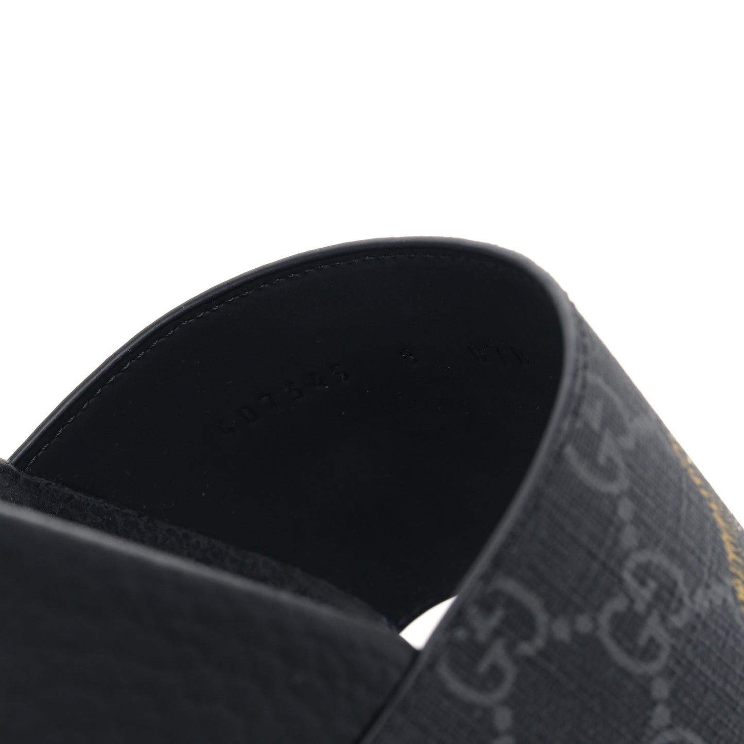 GG Supreme Monogram Tigers Mens Slide Sandals 8 Black Multicolor