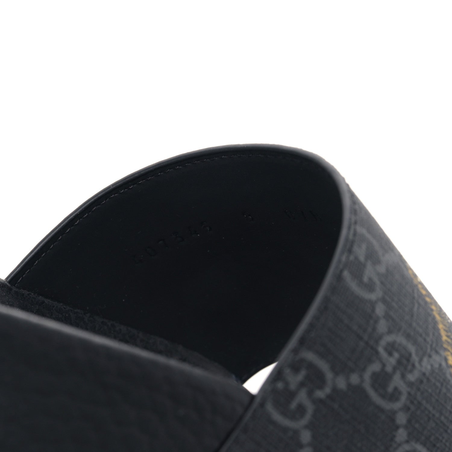 Gucci GG Supreme Monogram Tigers Mens Slide Sandals 8 Black Multicolor 7 of 8