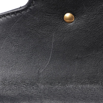Gucci Calfskin Matelasse Mini GG Marmont Chain Wallet Black 9 of 9