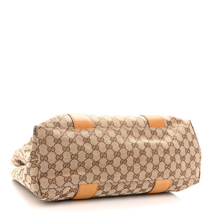 Gucci Monogram Medium Bamboo Bar Tote Yellow 3 of 11