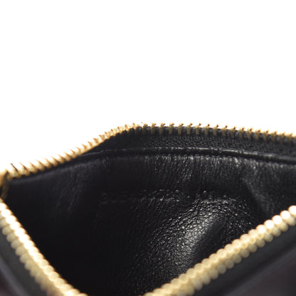 Saint Laurent Calfskin 5 Fragments Zip Pouch Card Holder Black 9 of 11