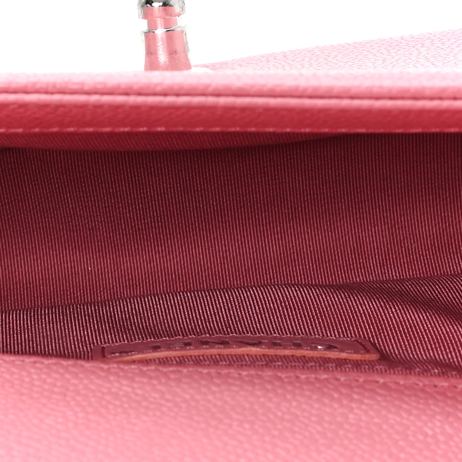 Chanel Caviar Chevron Quilted Medium Boy Flap Pink 5 of 11