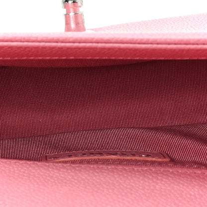 Chanel Caviar Chevron Quilted Medium Boy Flap Pink 5 of 11