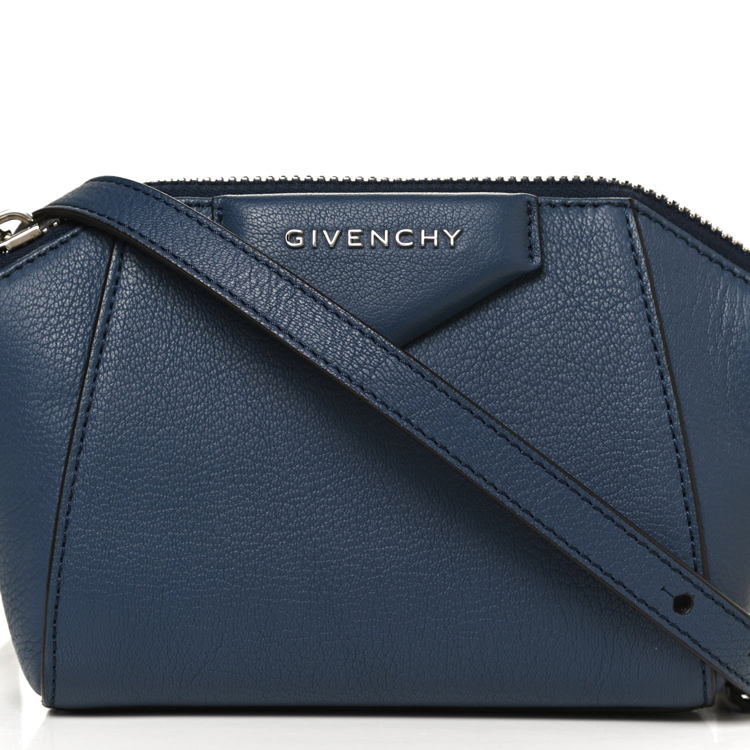 Givenchy Sugar Goatskin Nano Antigona Midnight Blue 6 of 11