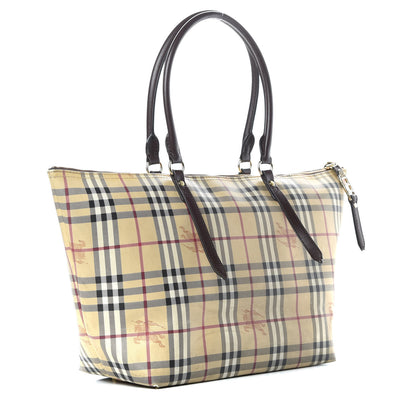Burberry Haymarket Check Medium Salisbury Tote Chocolate 3 of 20