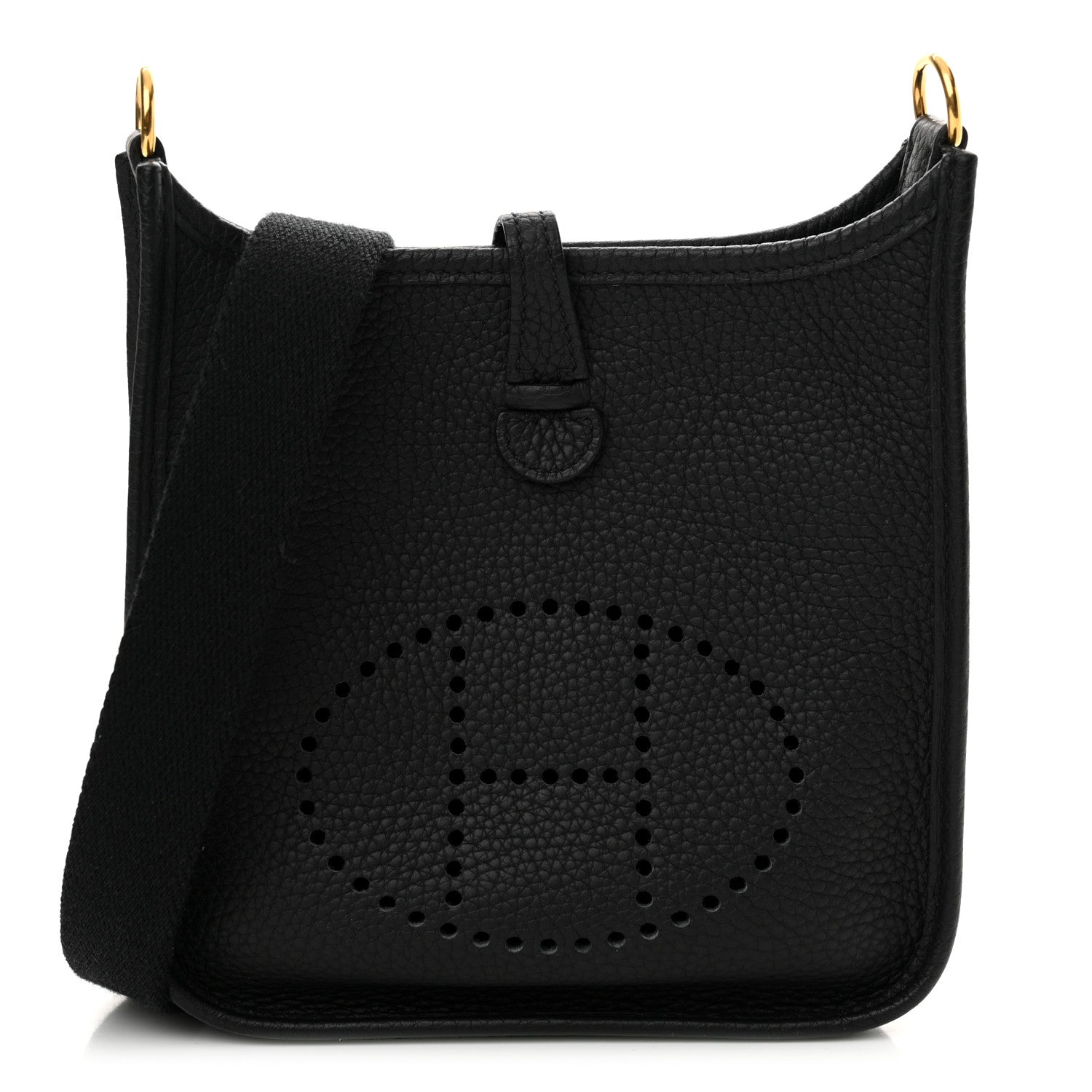 Hermes Taurillon Clemence Evelyne TPM Black 1 of 11
