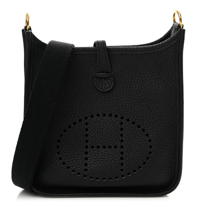 Hermes Taurillon Clemence Evelyne TPM Black 1 of 11