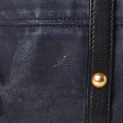Miu Miu Washed Canvas Canapa Shopping Pattina Tote Bleuette 20 of 22