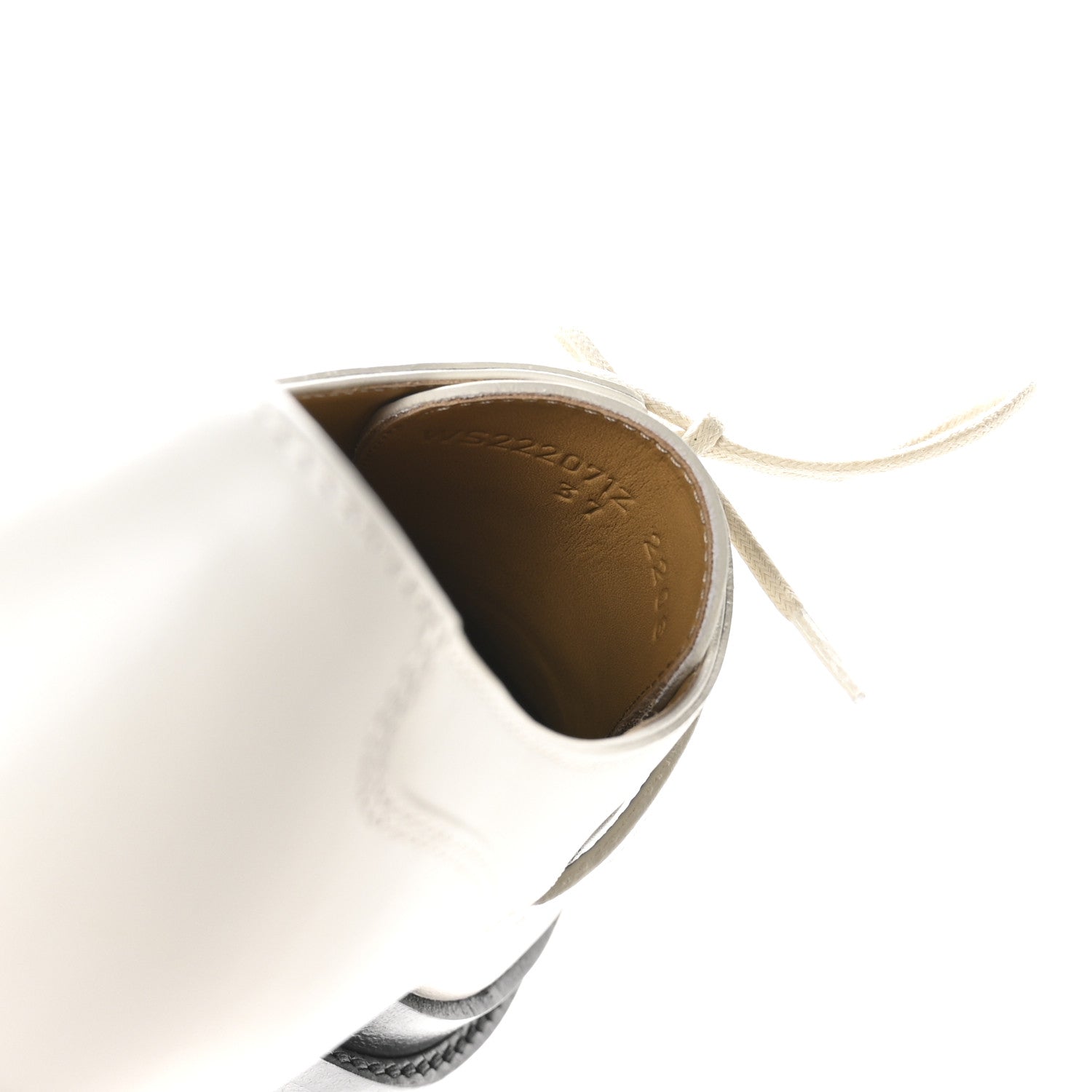 Hermes Glossed Calfskin First Derby 37 Beige Glaise 8 of 9