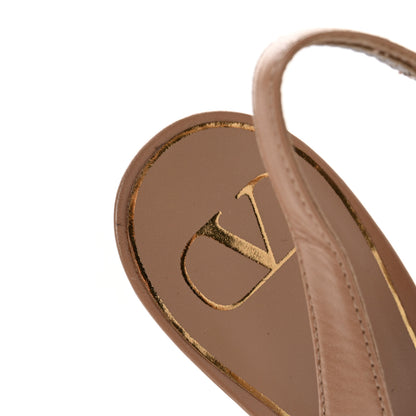 Valentino Garavani Goatskin Rockstud 70mm Slingback Pumps 41 Rose Cannelle 12 of 14