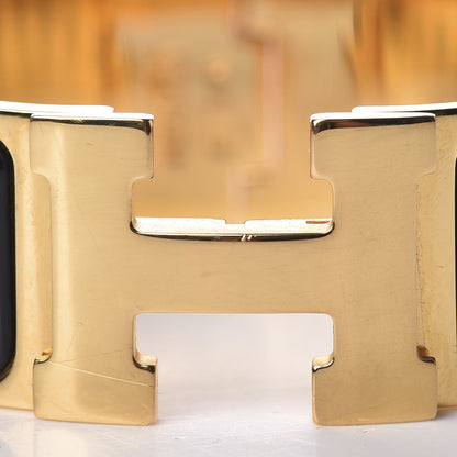 Hermes Enamel Wide Clic Clac H Bracelet GM Black 4 of 5