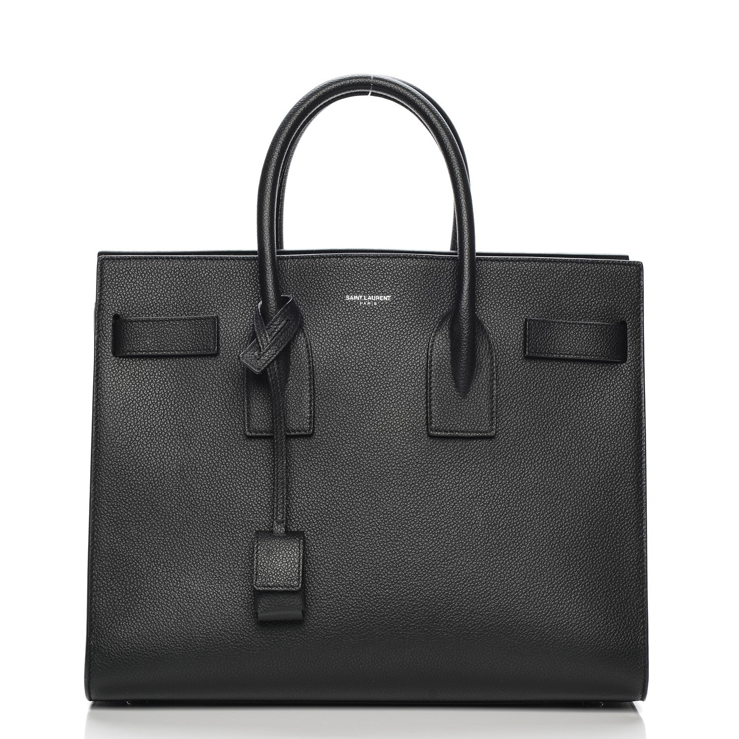 Saint Laurent Grained Calfskin Small Sac De Jour Black 10 of 14