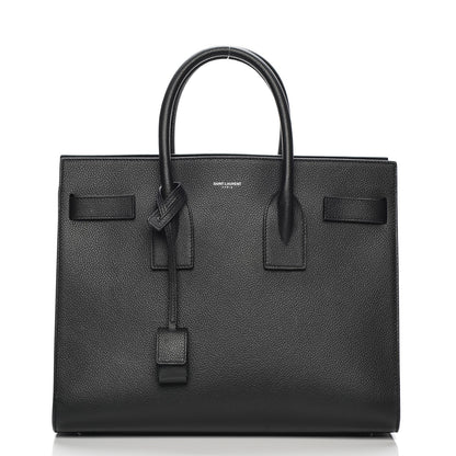 Saint Laurent Grained Calfskin Small Sac De Jour Black 10 of 14