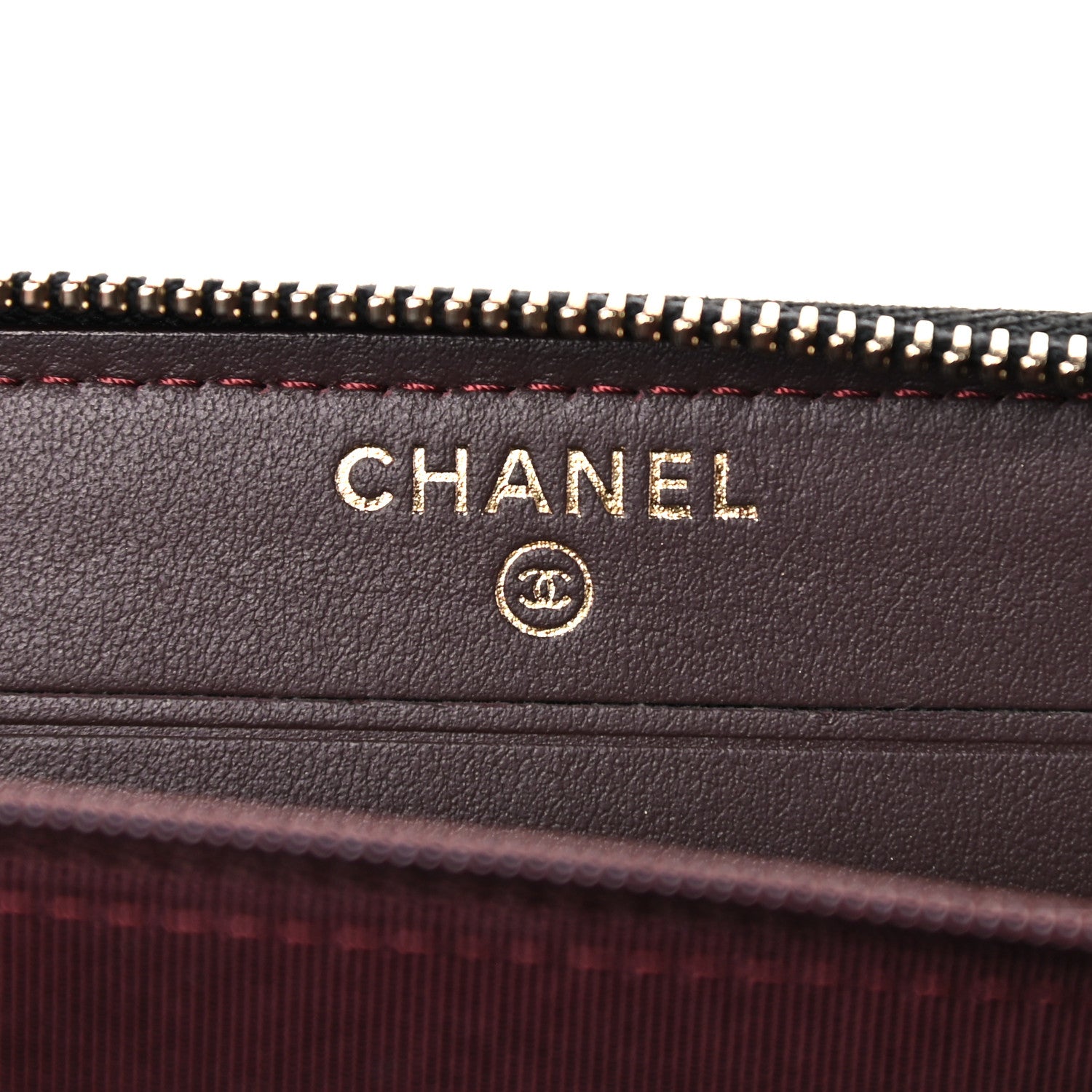 Chanel Aged Calfskin Quilted Small Lucky Charms 2.55 Reissue Zip Around Wallet Black 10 of 17