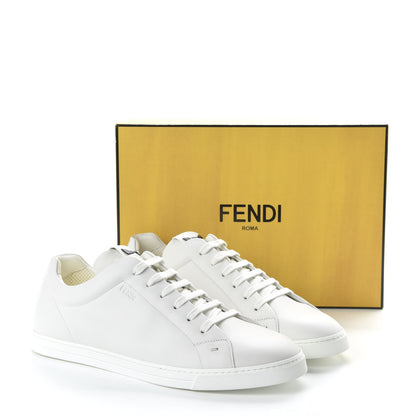 Fendi Calfskin Monster Micro Bag Bugs Mens Low Top Sneakers 12 White 9 of 9