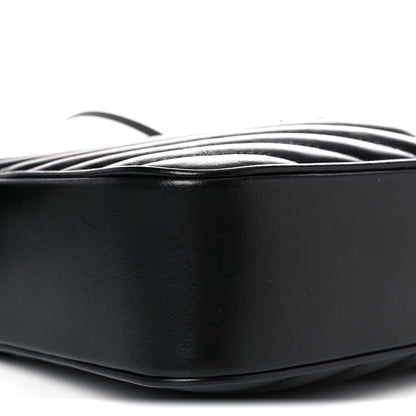 Saint Laurent Calfskin Matelasse Monogram Lou Camera Bag Black 8 of 11