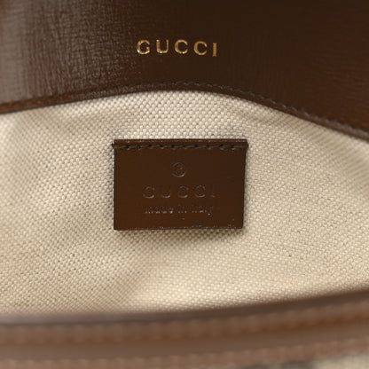Gucci GG Supreme Monogram Web Mini Horsebit 1955 Shoulder Bag Beige Brown Sugar 6 of 10