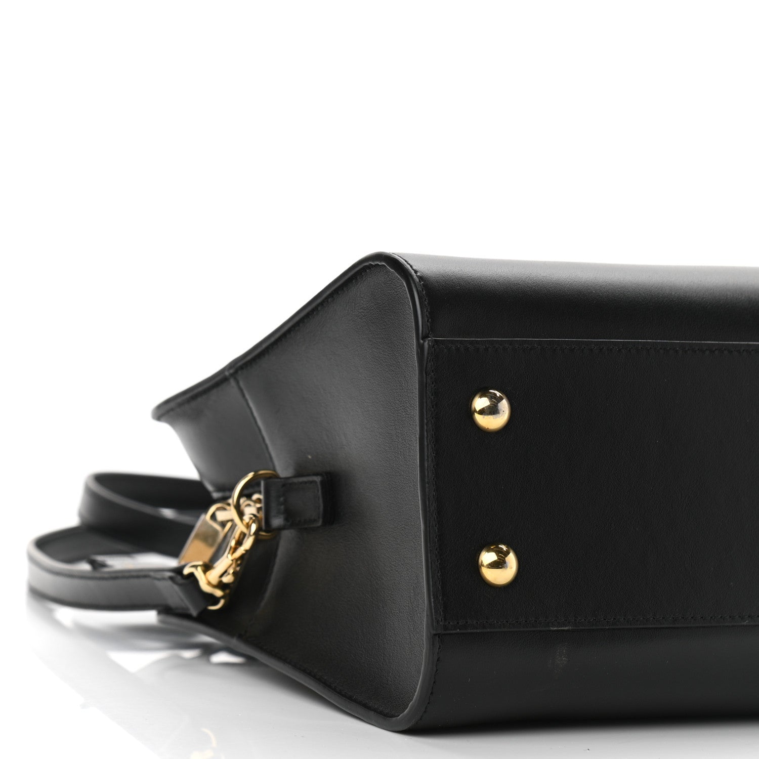 Saint Laurent Calfskin Monogram Baby Cabas Black 8 of 9