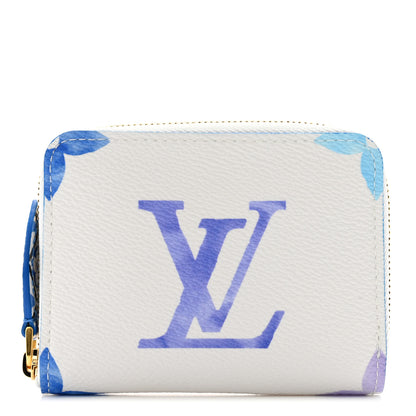 Louis Vuitton Monogram Giant By The Pool Zippy Coin Purse Blue 1 of 9
