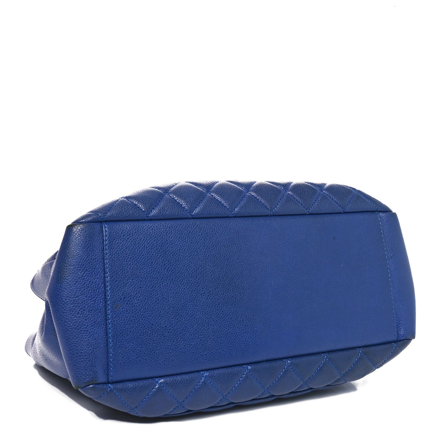 Caviar Quilted Grand Shopping Tote GST Blue