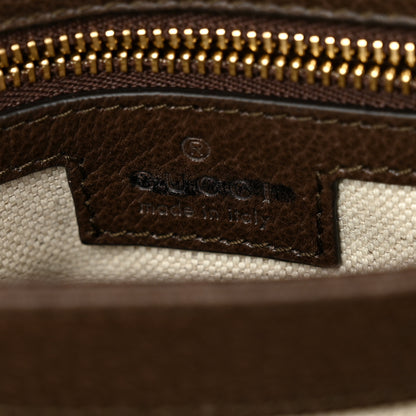 Gucci GG Supreme Monogram Textured Dollar Calfskin Web Medium Blondie Top Handle Shoulder Flap Bag Beige Ebony New Acero 6 of 11