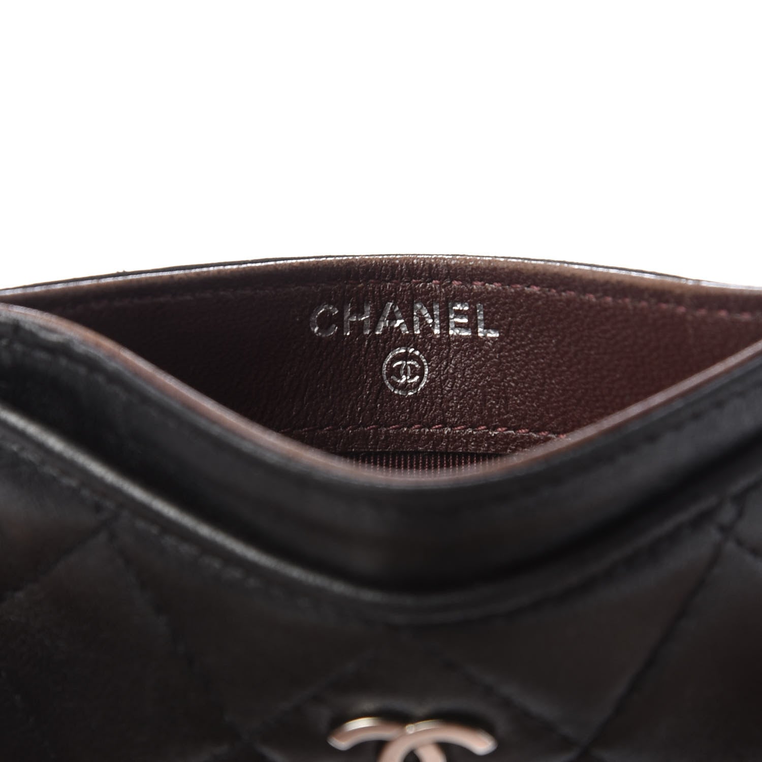Chanel Lambskin Quilted Card Holder Black 8 of 10