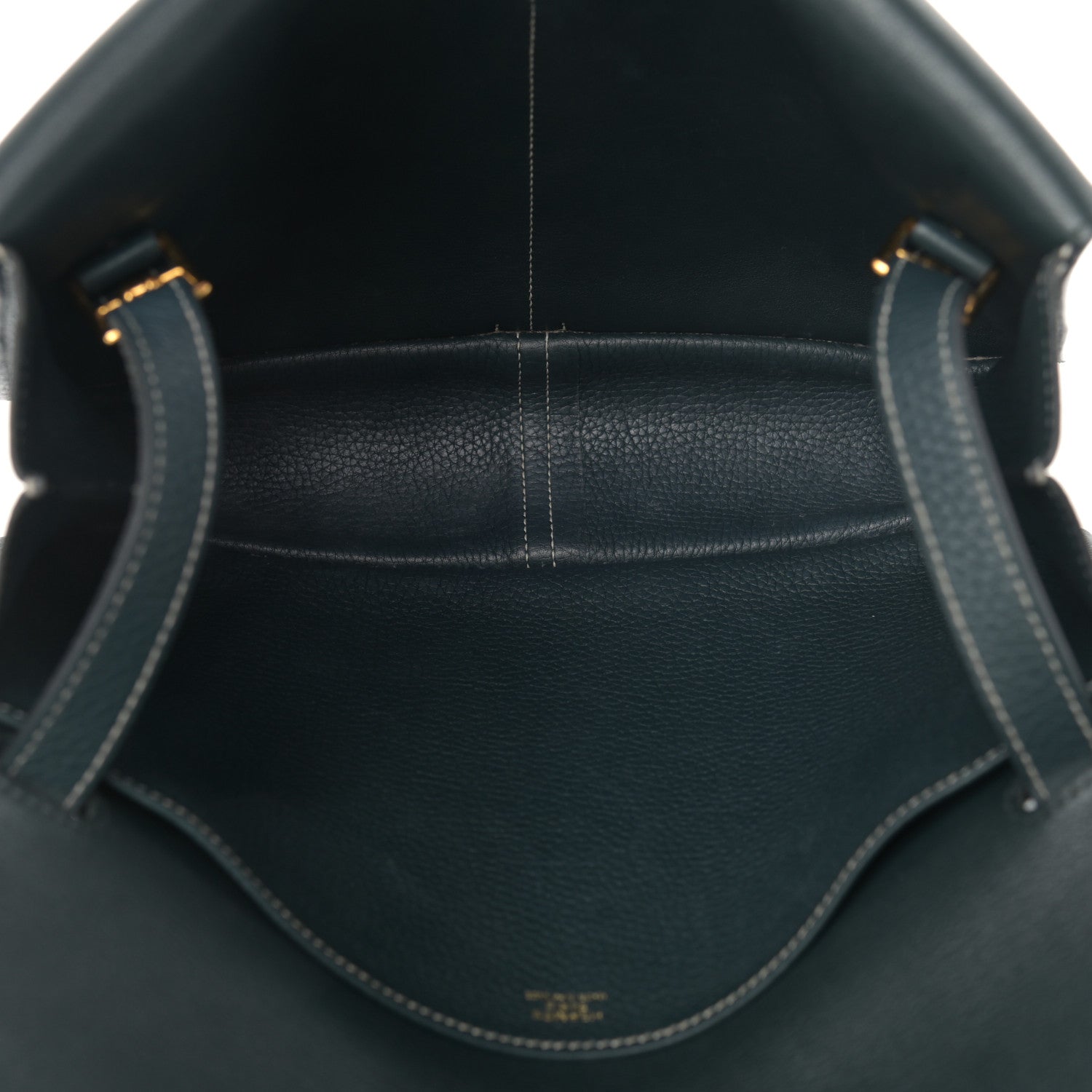Hermes Taurillon Clemence Halzan 31 GM Vert Cypress 5 of 10