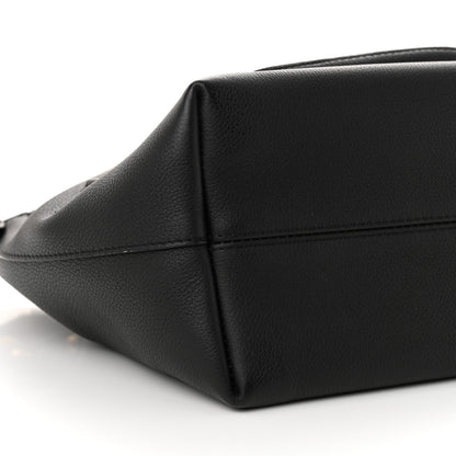 Louis Vuitton Calfskin Lockme Bucket MM Black 8 of 9