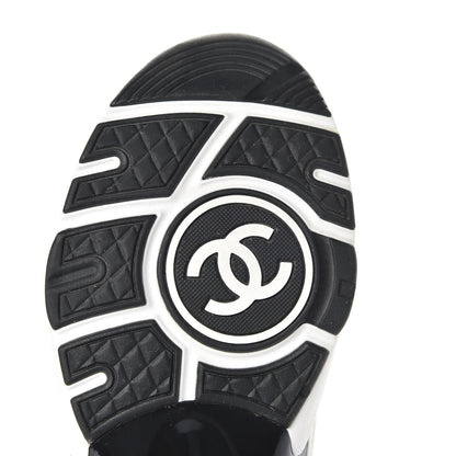 Chanel Wool Suede Calfskin CC Sneakers 37 Multicolor 7 of 11