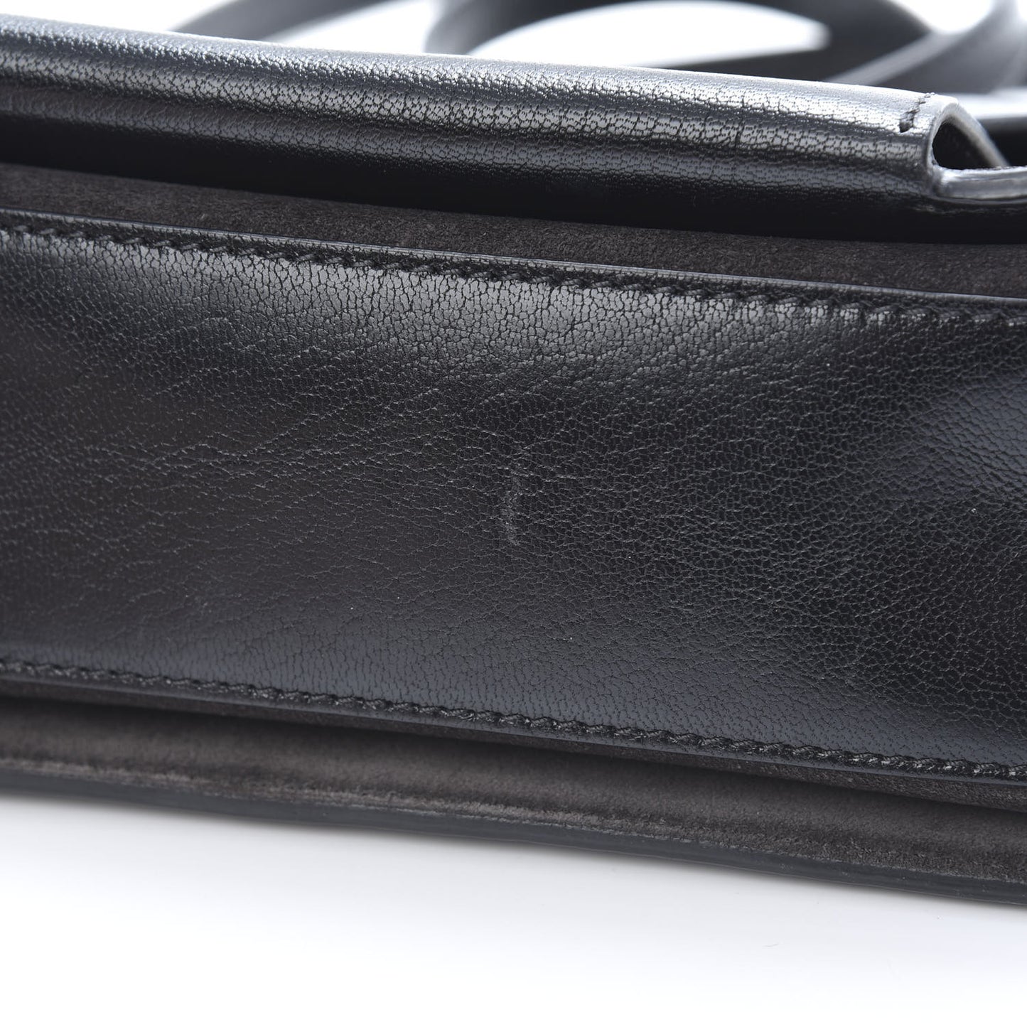 Goatskin Suede Small GV3 Shoulder Bag Black