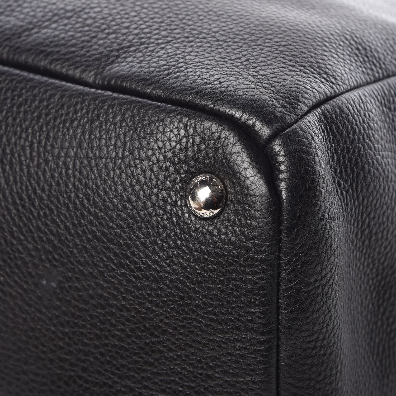 Prada Vitello Daino Tote Black 13 of 13