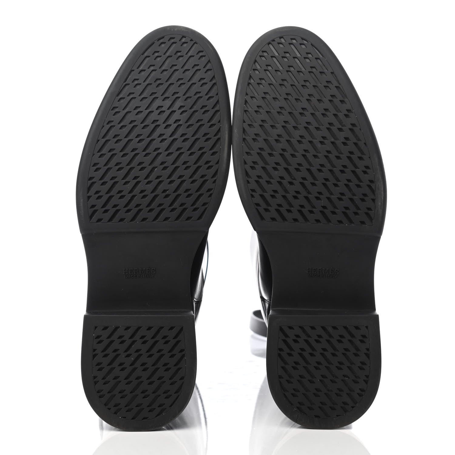 Hermes Calfskin Variation Monochromatic Boots 39.5 Black 5 of 8