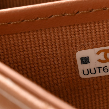 Chanel Lambskin Quilted Chanel 19 Flap Wallet Brown 9 of 12