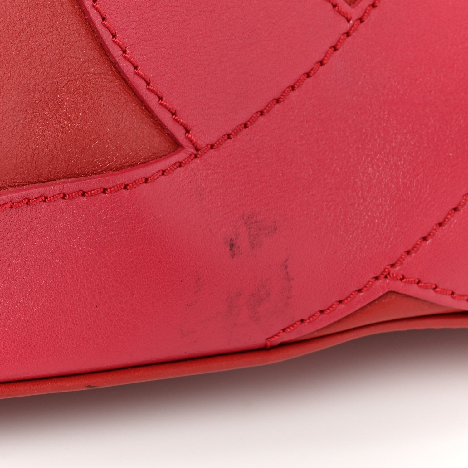 Chanel Calfskin CC Stitched Tote Red 16 of 20