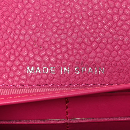 Chanel Caviar Quilted Large Gusset Flap Wallet Pink 7 of 9