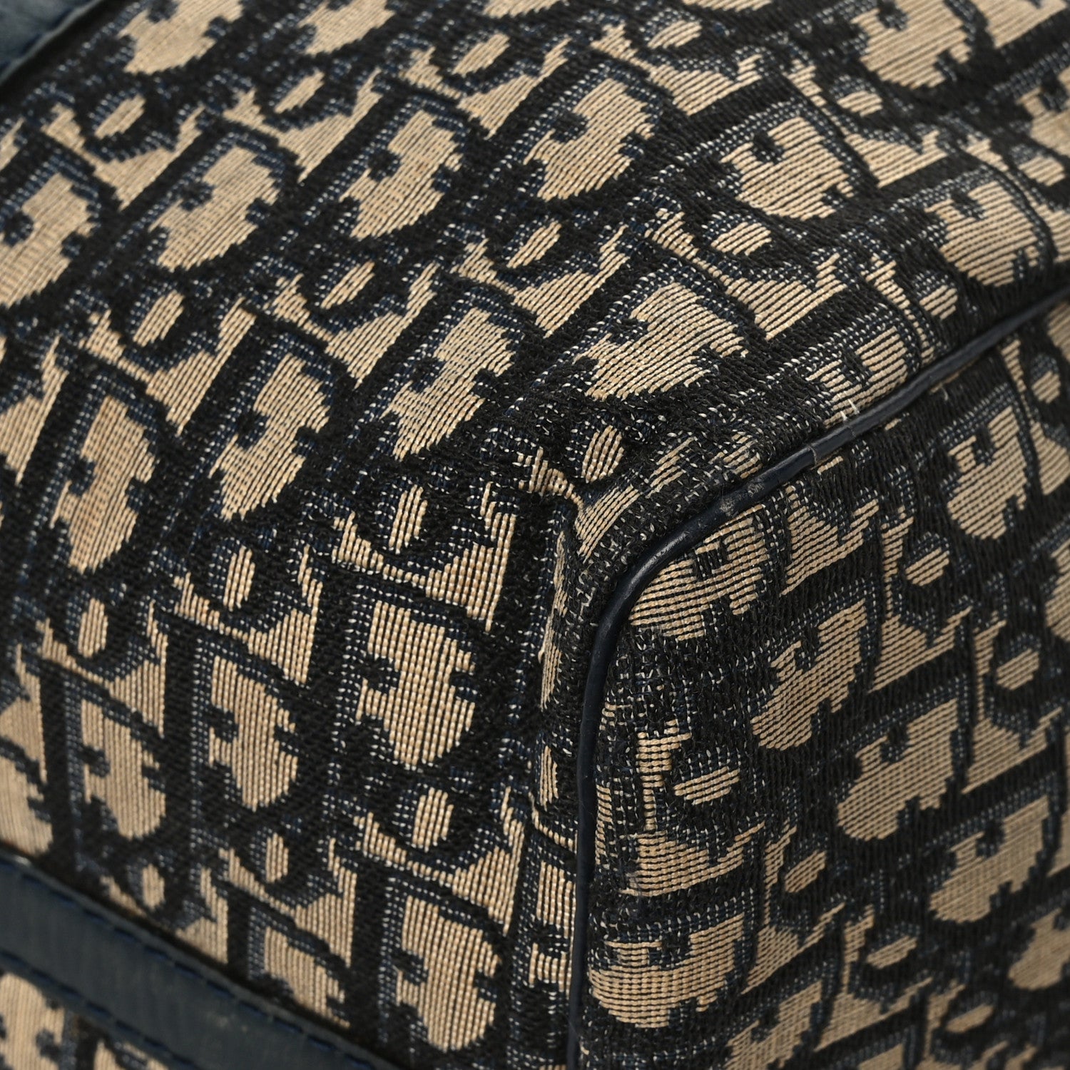 Christian Dior Monogram Duffle Navy Blue 8 of 11